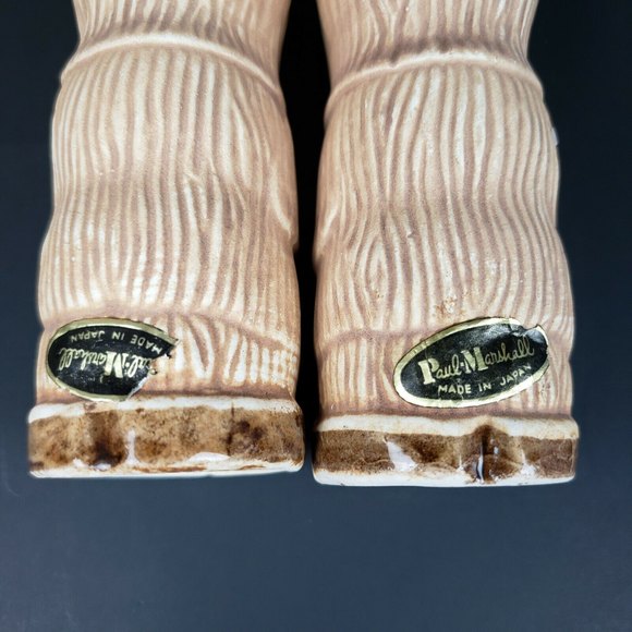 Vintage PMP Paul Marshall Products Tiki Salt & Pepper Shakers, 4 5/8\